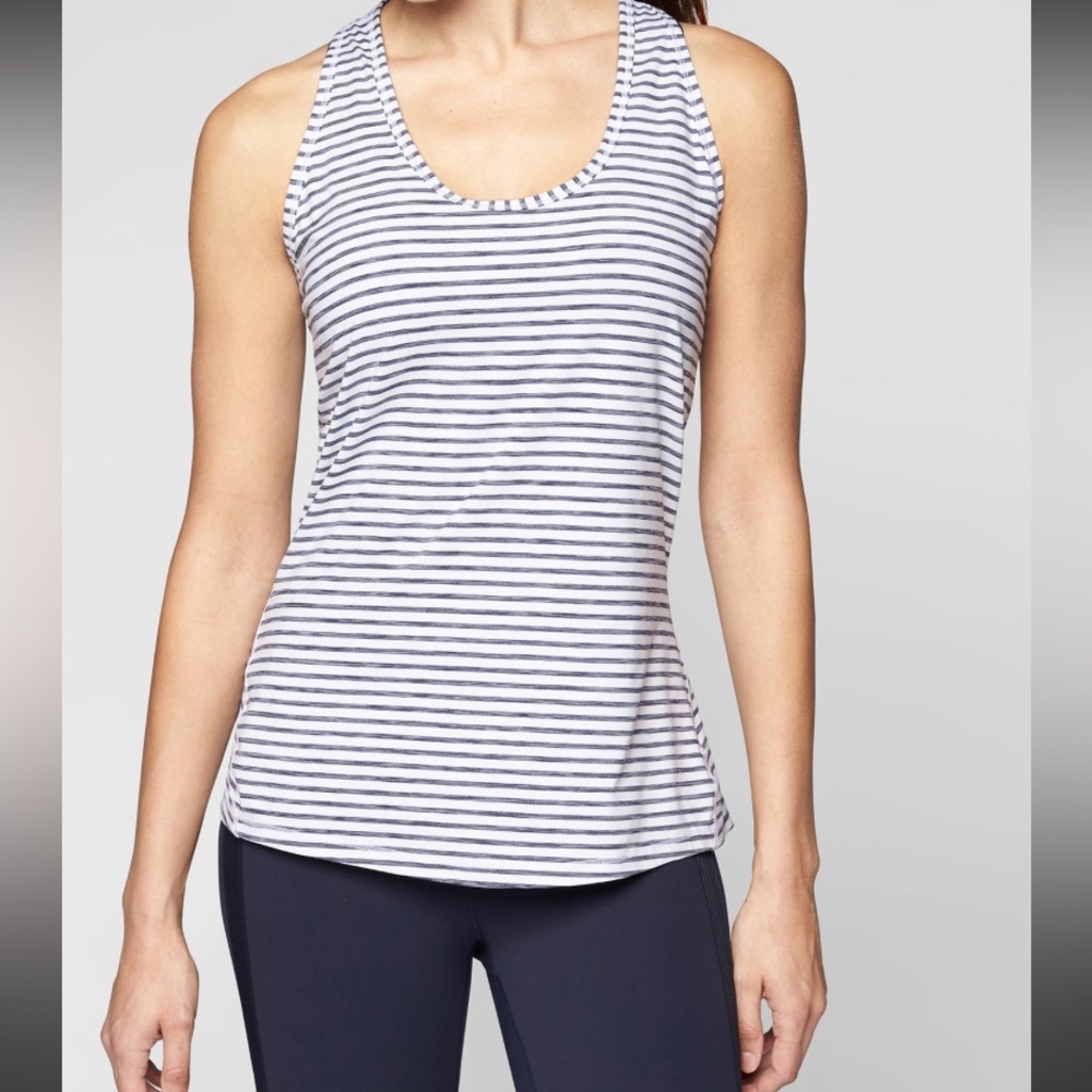 Athleta Heather Stripe Chi Tank